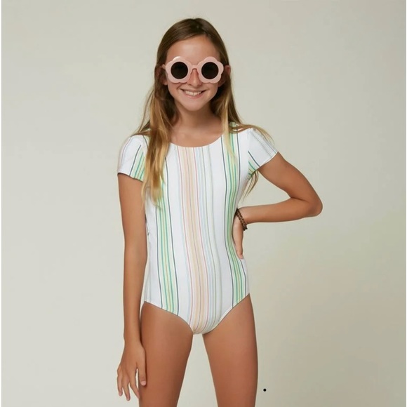O'Neill Other - O'Neill Beach Stripe Cap Sleeve One Piece